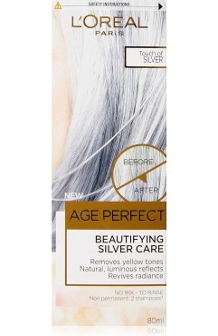 L'Oreal Age Perfect Beautifying Silver Care Hair Colour 80ml - Touch of Silver