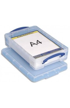 Really Useful Box 4 Litre Plastic Storage, Clear