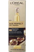  L'Oreal Age Perfect Cell Renew Illuminating Eye Cream with Cooling Applicator for Mature Skin, 15 ml