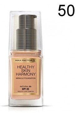 12x Max Factor Healthy Skin Harmony Miracle Foundation - 50 Natural