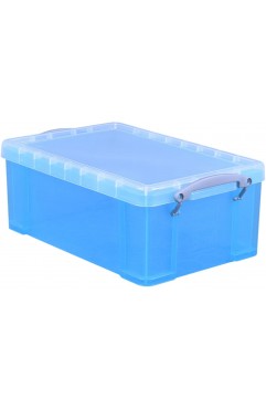 Really Useful Box 9 Litre Plastic Storage, Bright Blue
