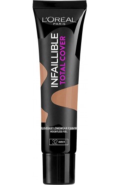 3X L'Oréal Infallible Total Cover Foundation, 35 g - 32 Amber