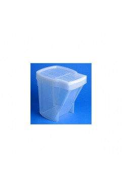 2X Really Useful Stackable Storage Container with Hinged Lid Convert Bin Clear
