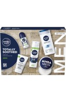 NIVEA MEN Totally Soothed Gift Set (5 Products), Men's Skincare Gift Set with Shaving Foam, Shower Gel, Anti-Perspirant, Face Wash, and Moisturising Creme