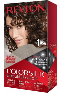 12X Revlon Colorsilk Beautiful Color - 30 Dark Brown 