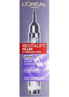 L'Oreal Paris Revitalift Filler + Hyaluronic Acid Replumping Anti-Wrinkle Serum 16ml (6 Units )