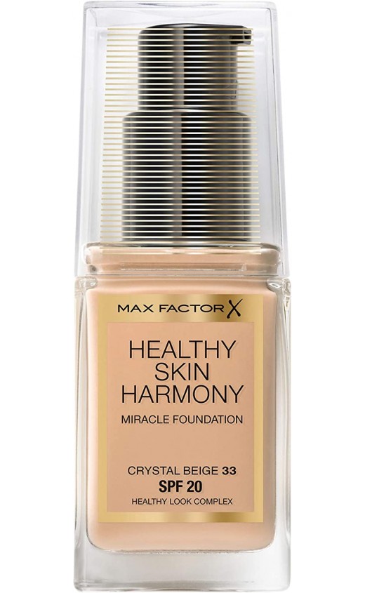 12x Max Factor Healthy Skin Harmony Miracle Foundation - 33 Crystal Beige