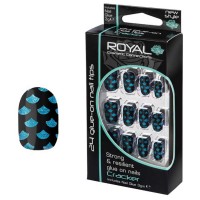 Royal  24 Cracker Nail Tips with 3g Glue - (6 Units )