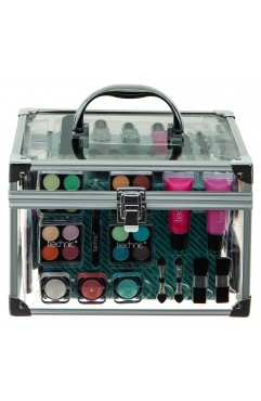Technic Essential Large Clear Carry Case With Cosmetics (EACH)