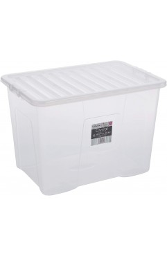 Wham Plastic Storage Box 80 Litre Clear