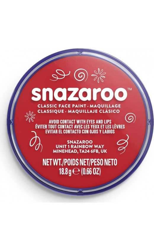 Snazaroo Classic Face Paint 18.8g - Bright Red