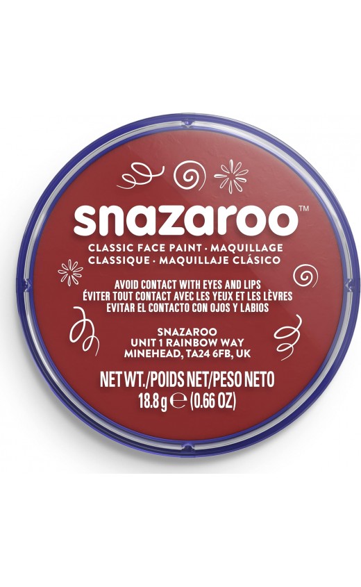 Snazaroo Classic Face Paint 18.8g - Burgundy